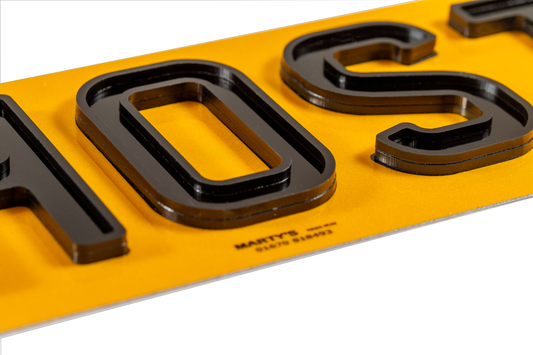 Set Of Ghost Number Plates