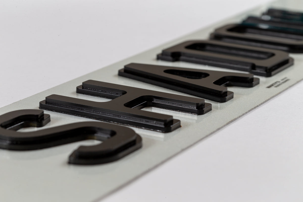 Set Of Shadow Number Plates