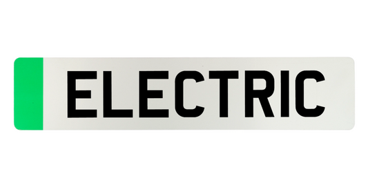 EV Green Front Standard Number Plate