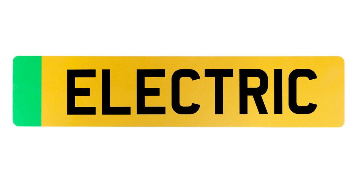 EV Green Rear Standard Number Plate