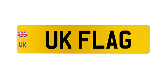 UK Rear Standard Number Plate