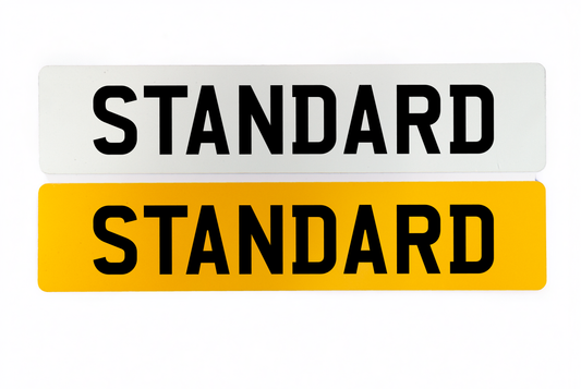 Set Of Standard Number Plates